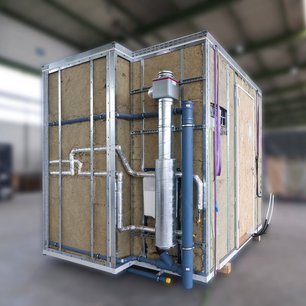 Komplettes Fertigbad mit System Fertigbad-System industriell vorgefertigt