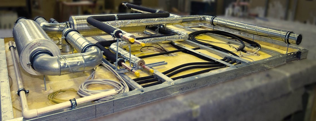 Fertigbad-System - spezifischer Deckenaufbau System-Decke eines Fertigbades